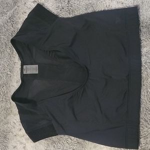 IntelliSkin crop top  essential bra black mesh sz XXL